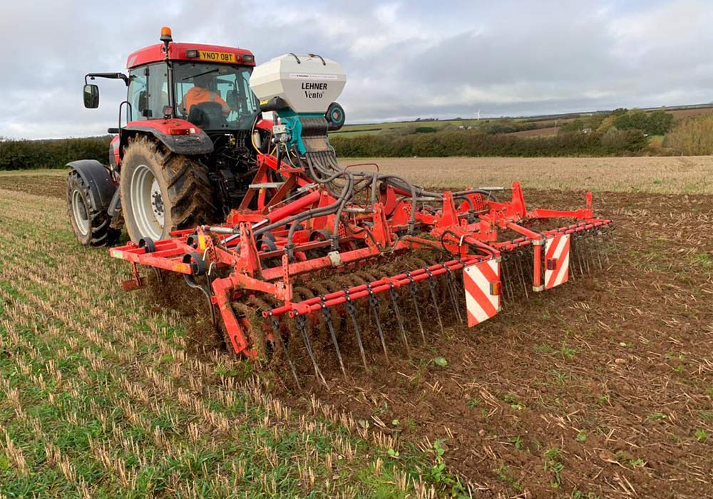 Agronomy consultancy service, tractor using direct drill