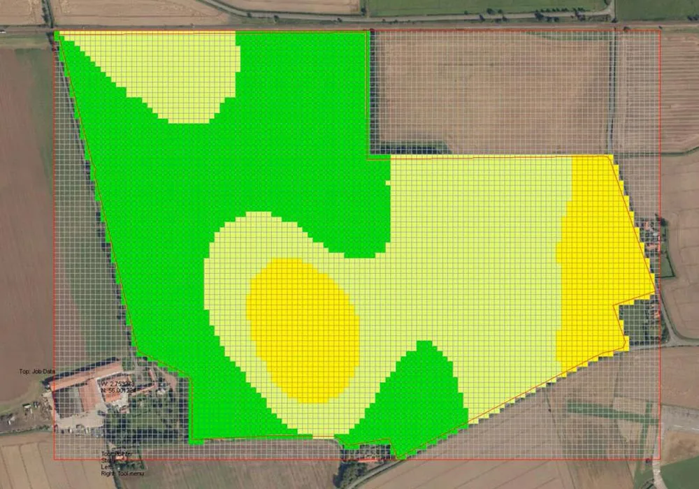 Terrafarmer variable rate fertiliser plan